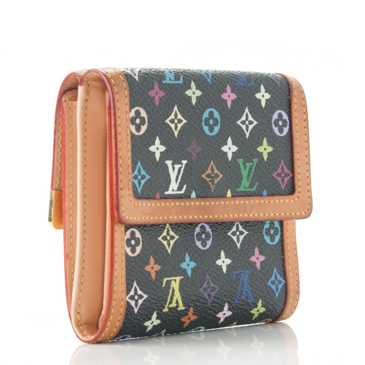 Monogram Multicolor Porte-Monnaie Billets Wallet Black