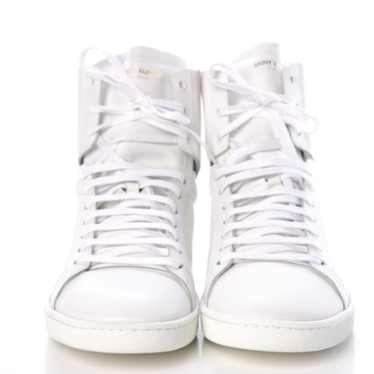 Saint Laurent Calfskin Mens Court Classic SL/01H High Top Sneakers 45 White 2 of 9