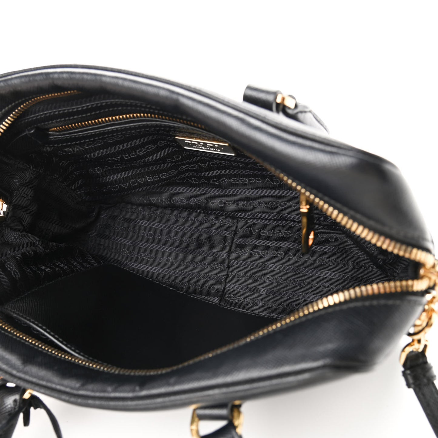Saffiano Lux Petite Bowler Black