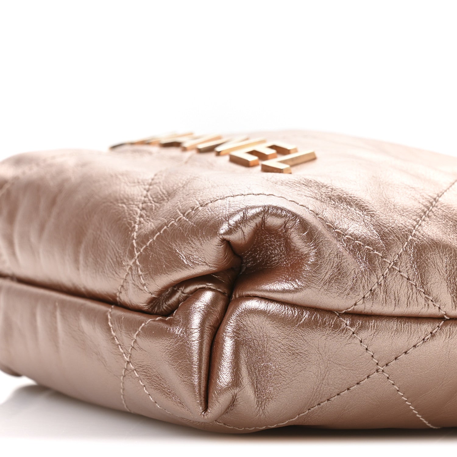 Chanel Metallic Calfskin Quilted Mini Chanel 22 Copper 10 of 11