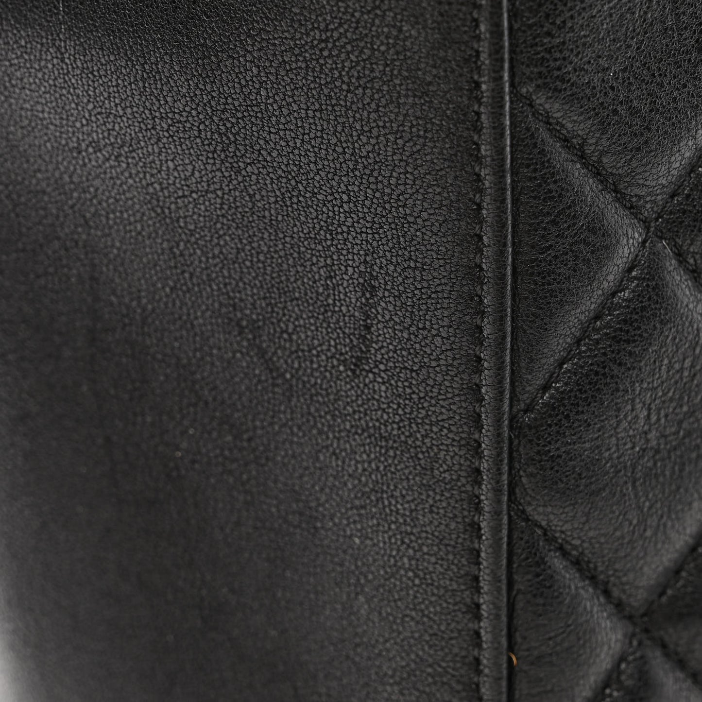 Lambskin Quilted Large Chanel 19 Shopping Tote Black