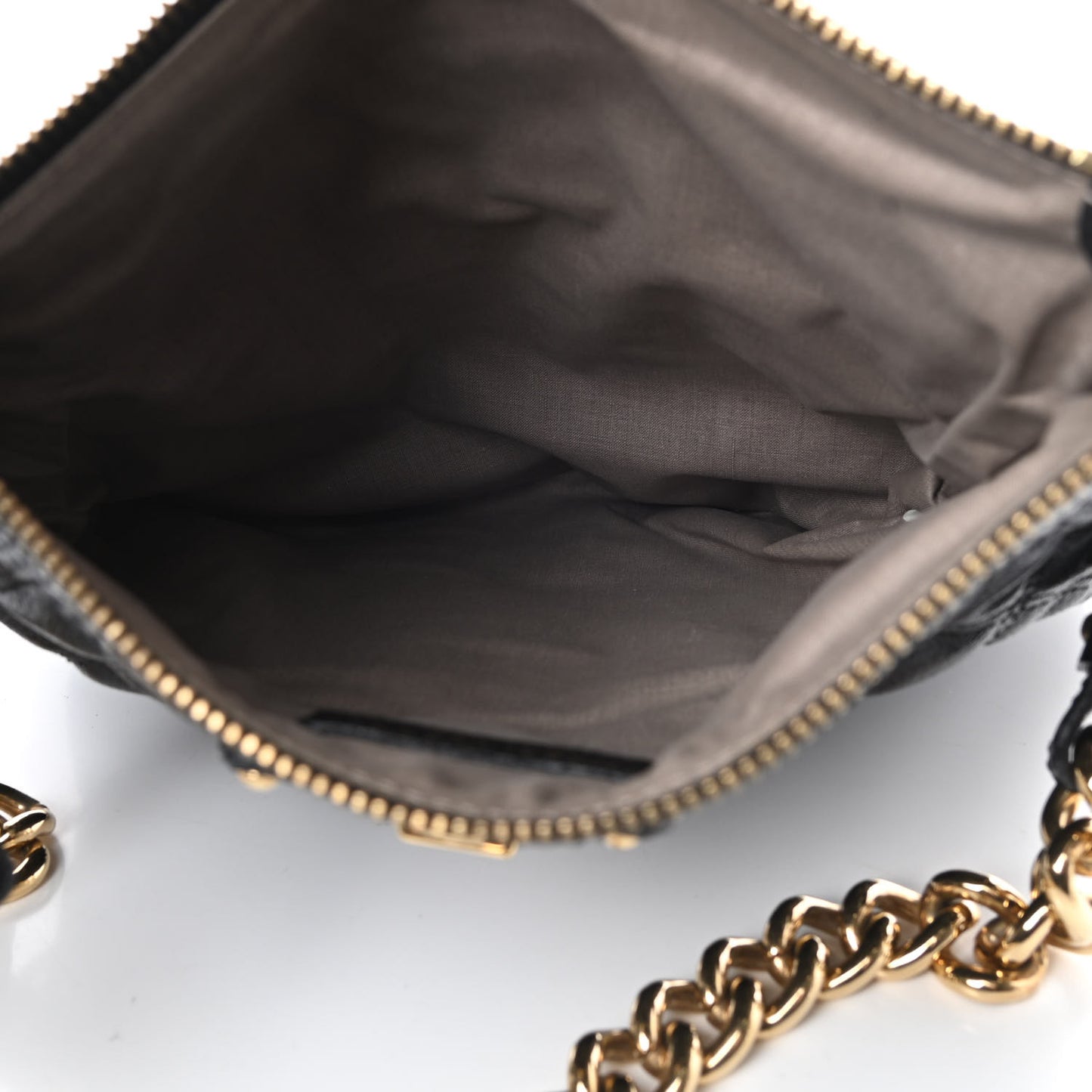 Lambskin Quilted The Large Single Flap Black