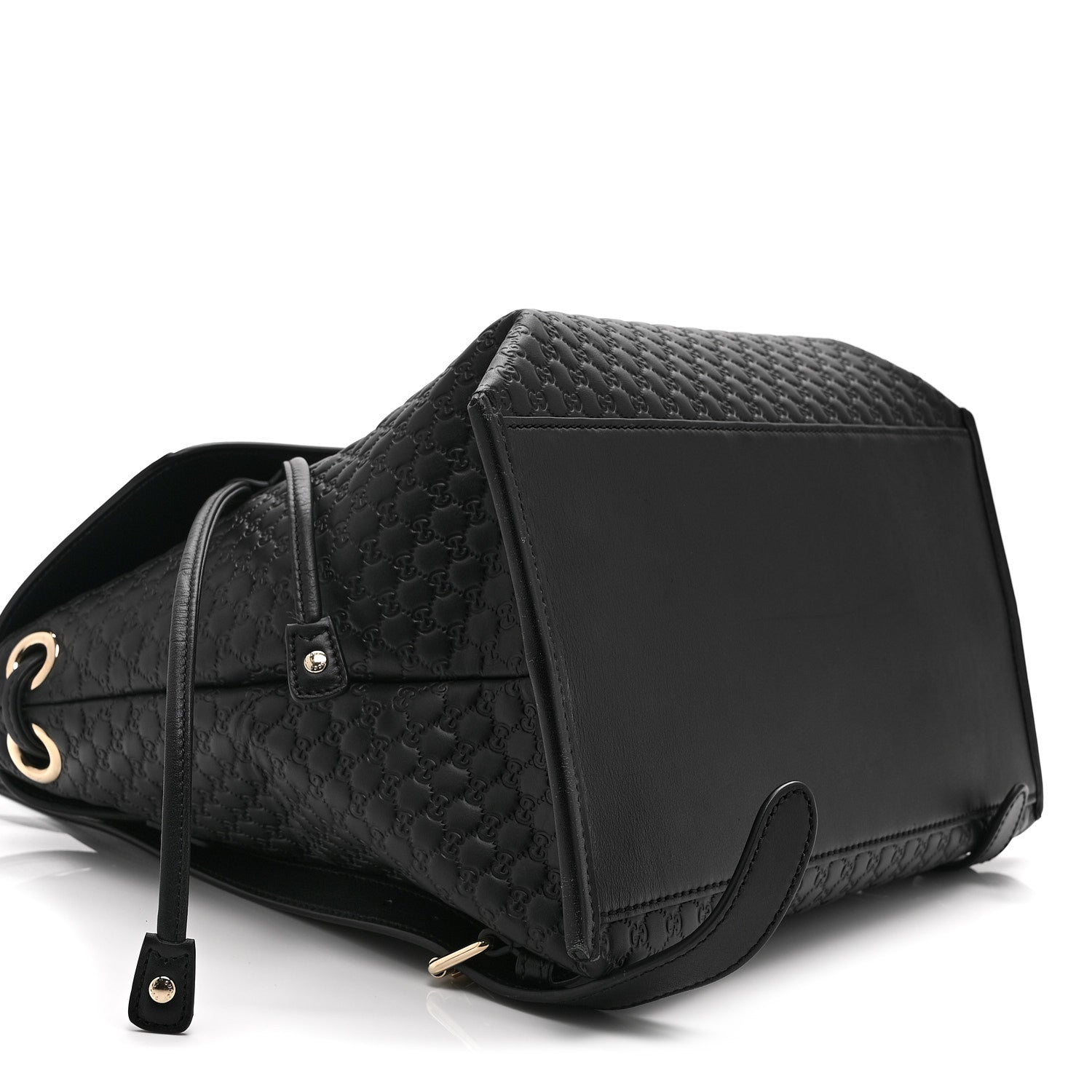 Gucci Microguccissima Drawstring Backpack Black 10 of 11