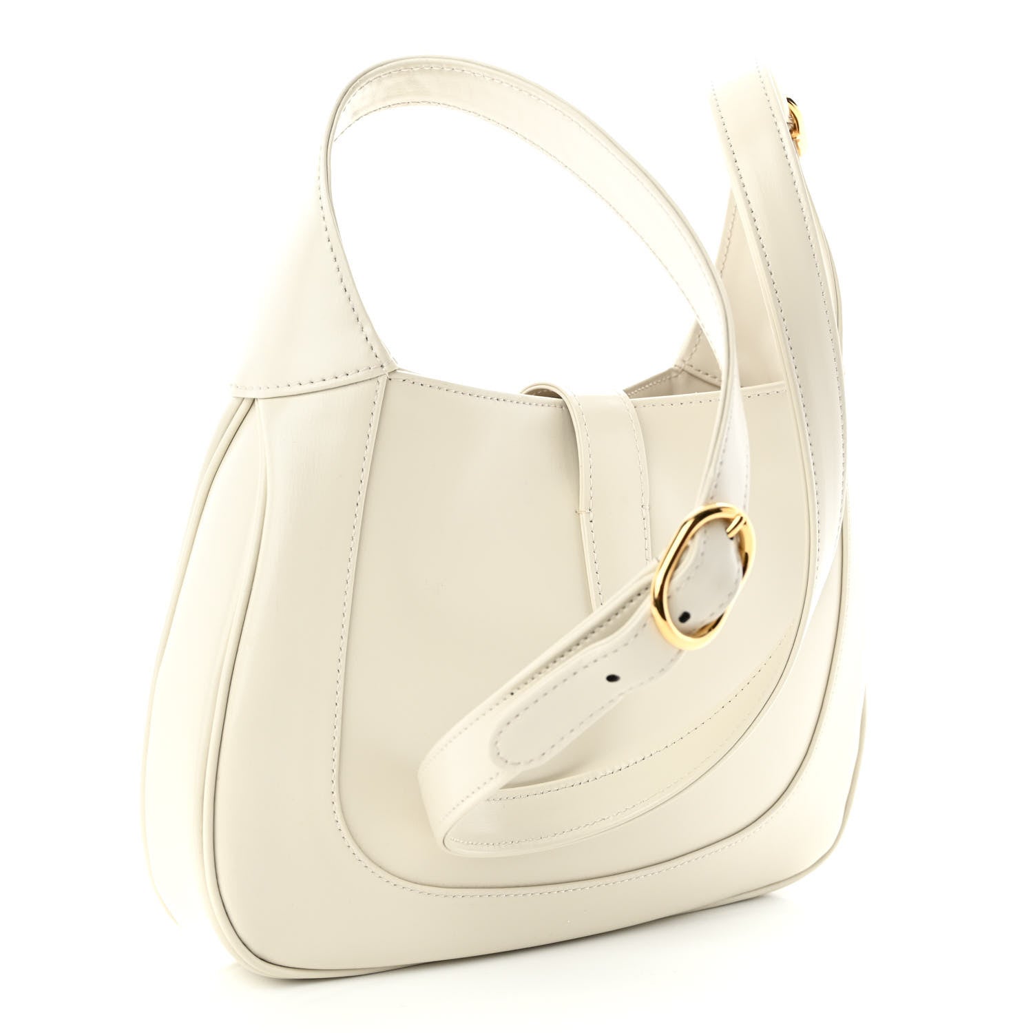 Gucci Boarded Dyana Lux Calfskin Small Jackie 1961 Hobo Mystic White 3 of 11