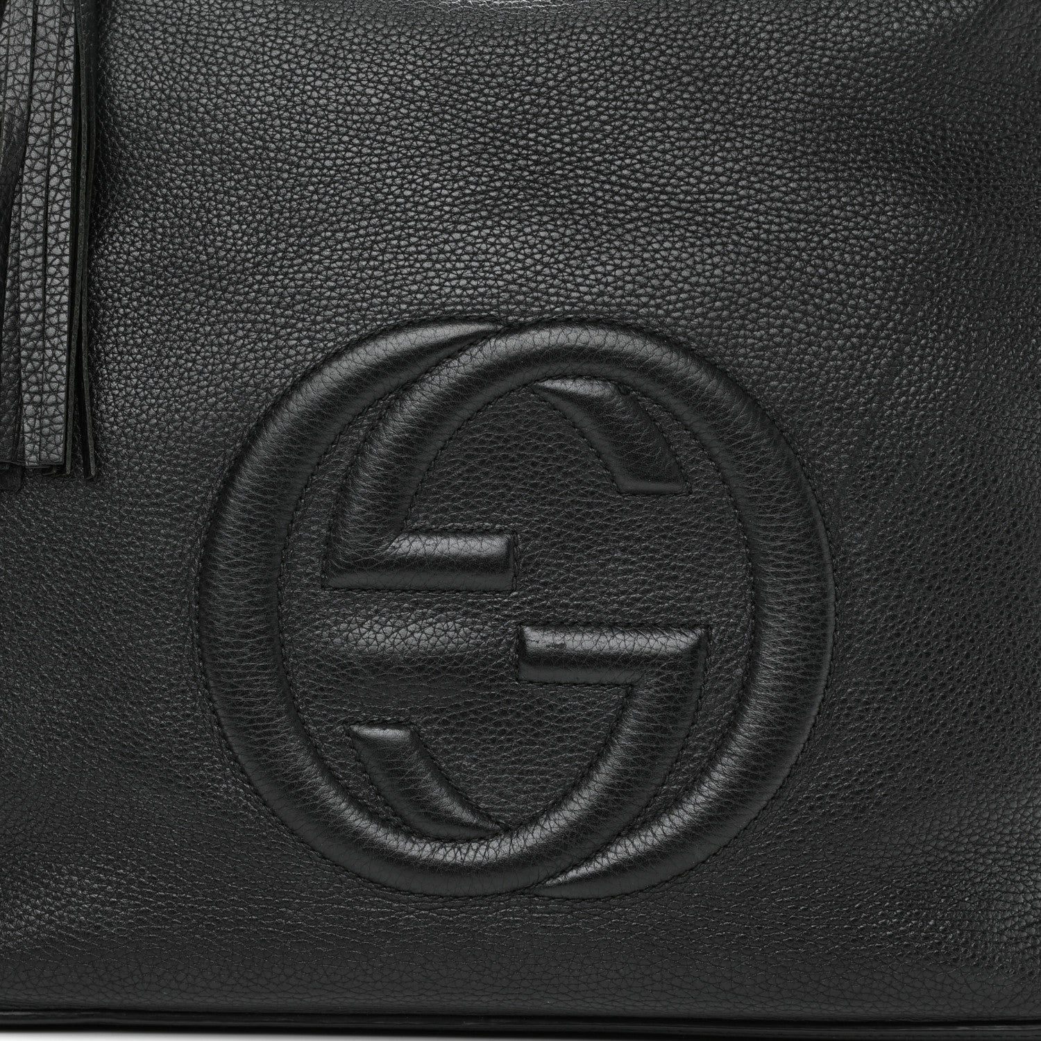 Gucci Pebbled Calfskin Large Soho Hobo Black 7 of 12