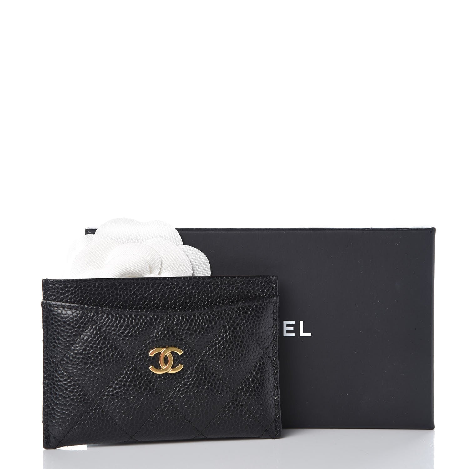 Chanel Caviar Quilted Card Holder Black 9 of 9