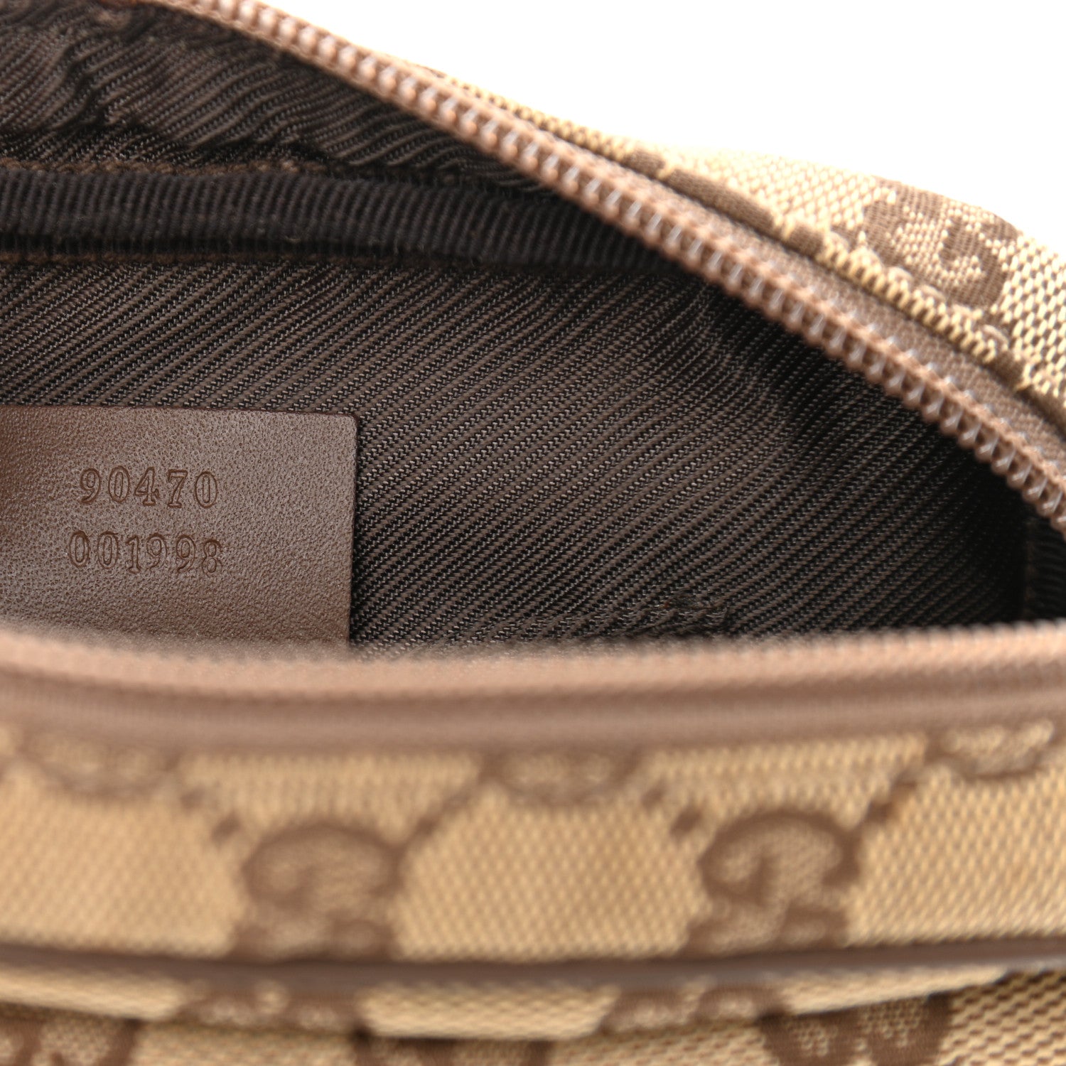 Gucci Monogram GG Flight Crossbody Bag Dark Brown 7 of 10