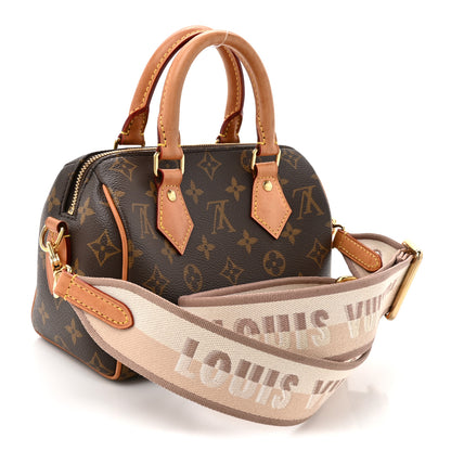 Louis Vuitton Monogram Speedy Bandouliere 20 Beige 3 of 16