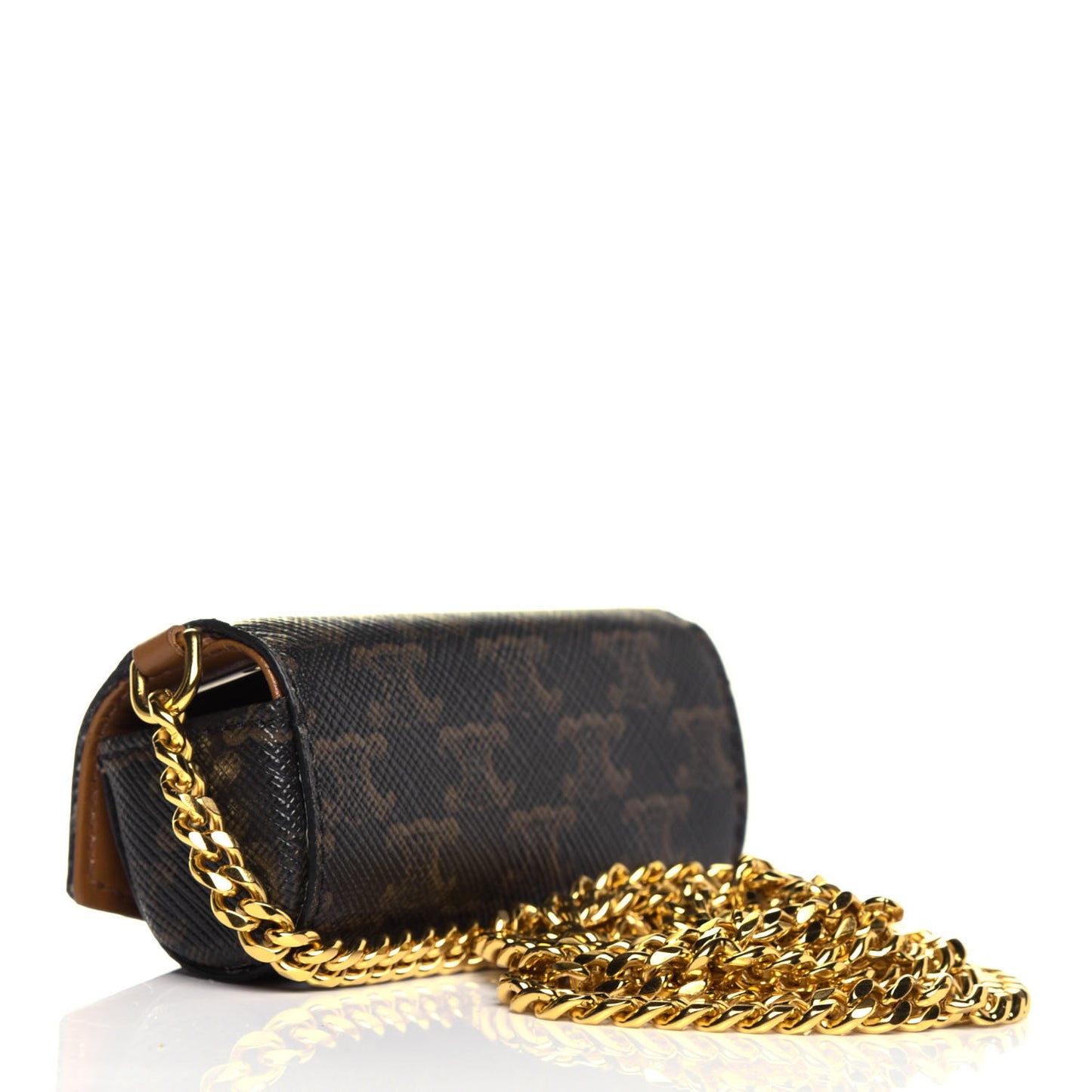 Triomphe Canvas Lipstick Case Black