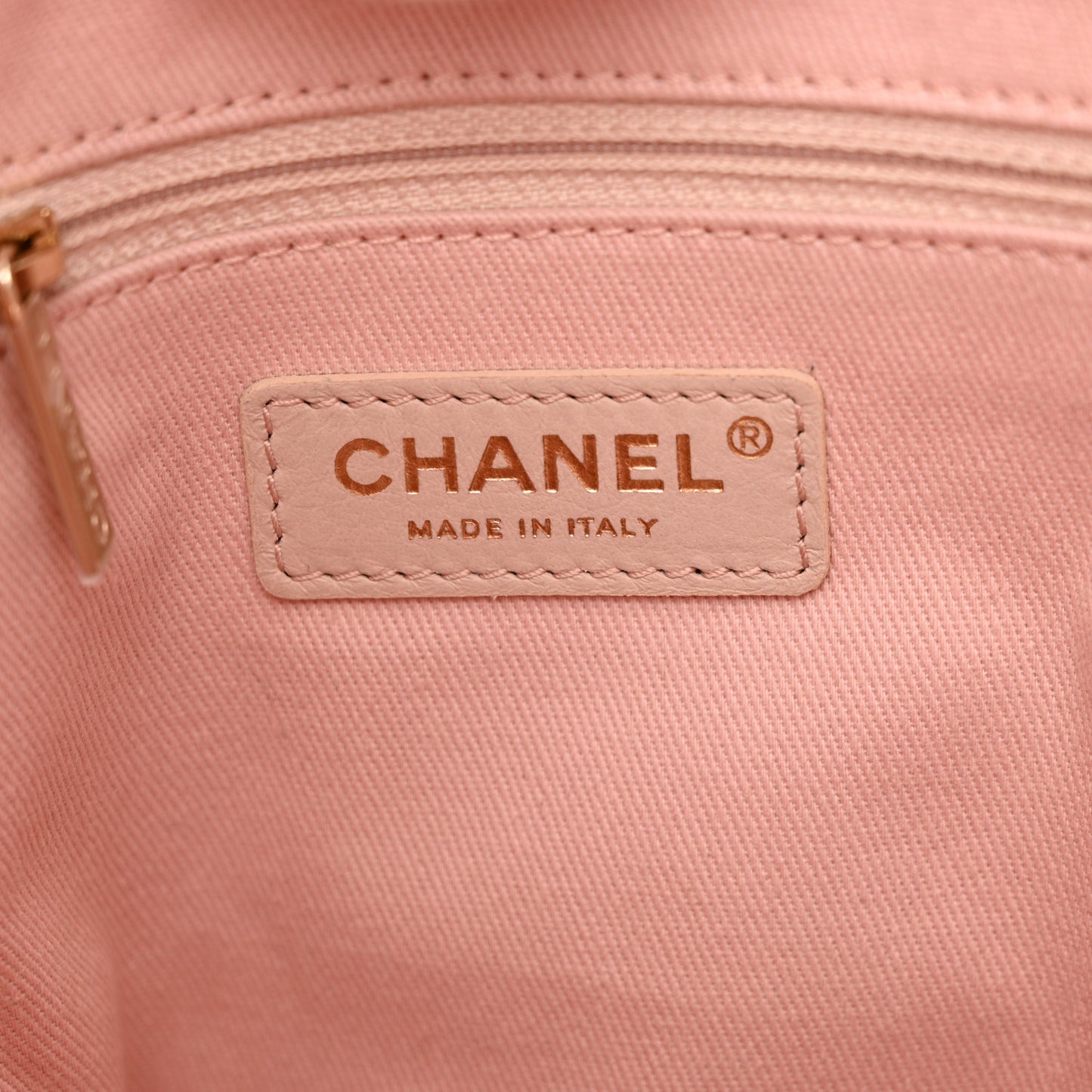 Mixed Fibers Calfskin Mini Deauville Tote Rose Pink