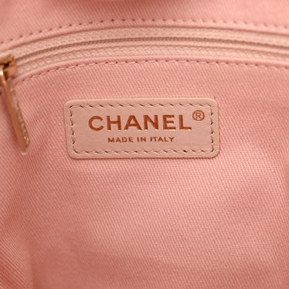 Chanel Mixed Fibers Calfskin Mini Deauville Tote Rose Pink 6 of 10