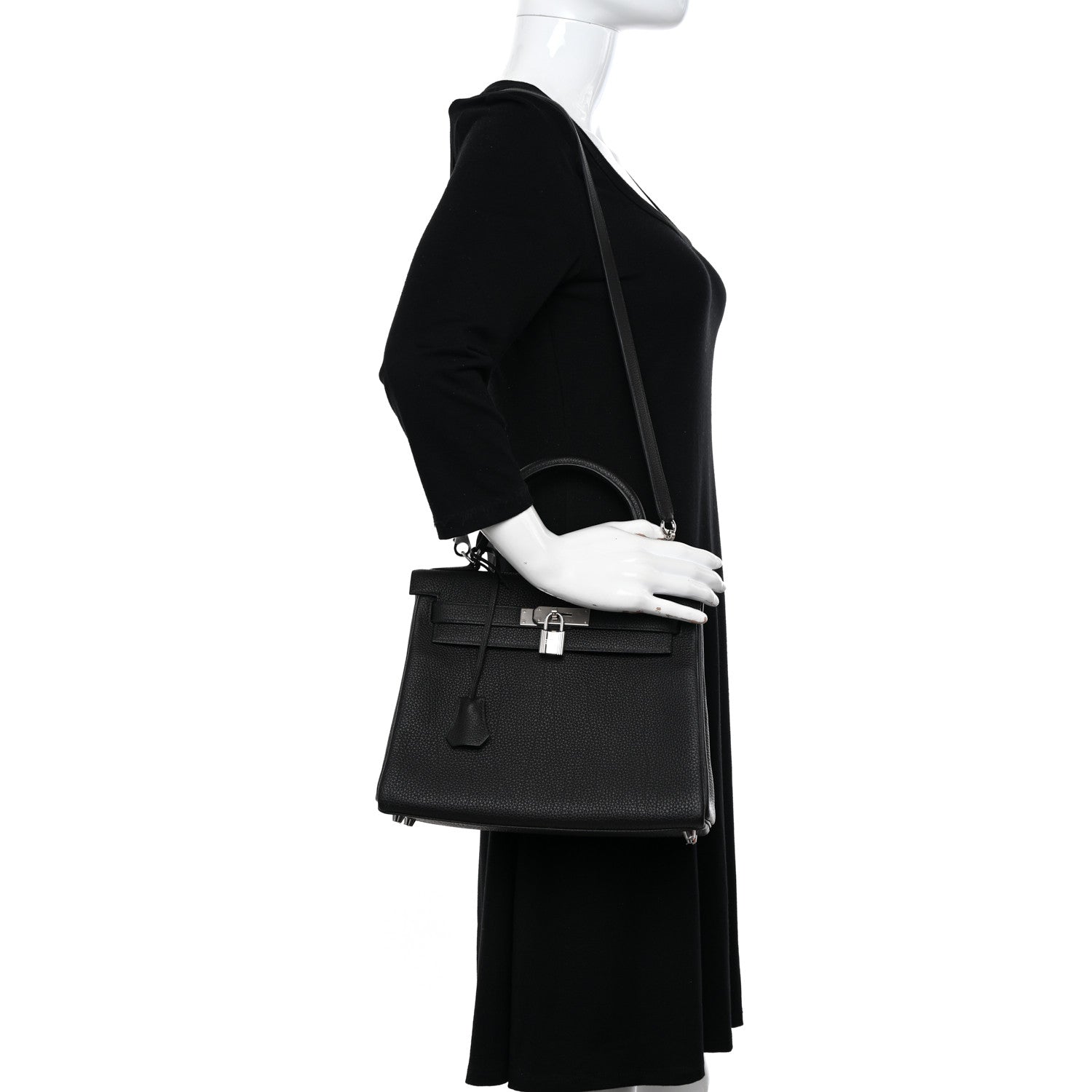 Hermes Togo Kelly Retourne 28 Black 2 of 14