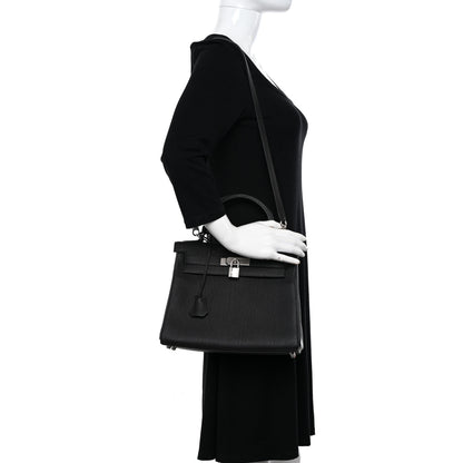 Hermes Togo Kelly Retourne 28 Black 2 of 14