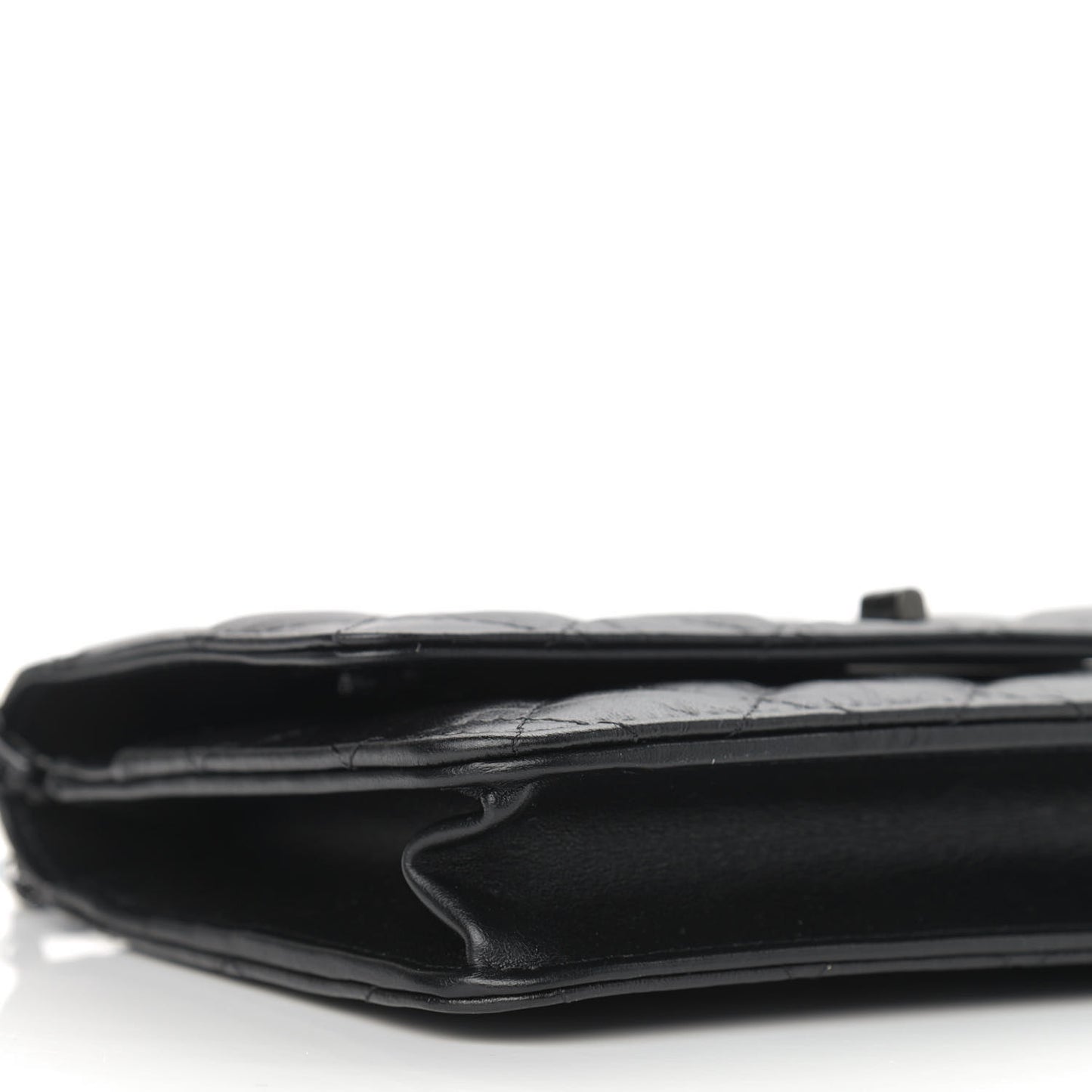 Aged Calfskin Quilted Reissue Wallet On Chain WOC So Black