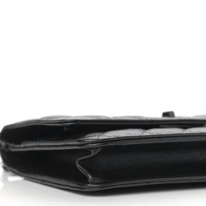 Chanel Aged Calfskin Quilted Reissue Wallet On Chain WOC So Black 9 of 10