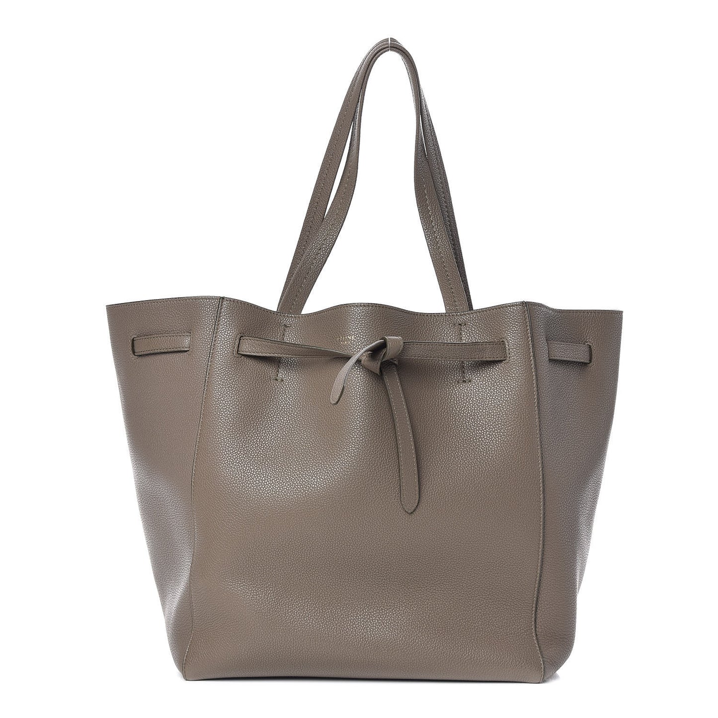 Soft Grained Calfskin Small Belt Cabas Phantom Taupe