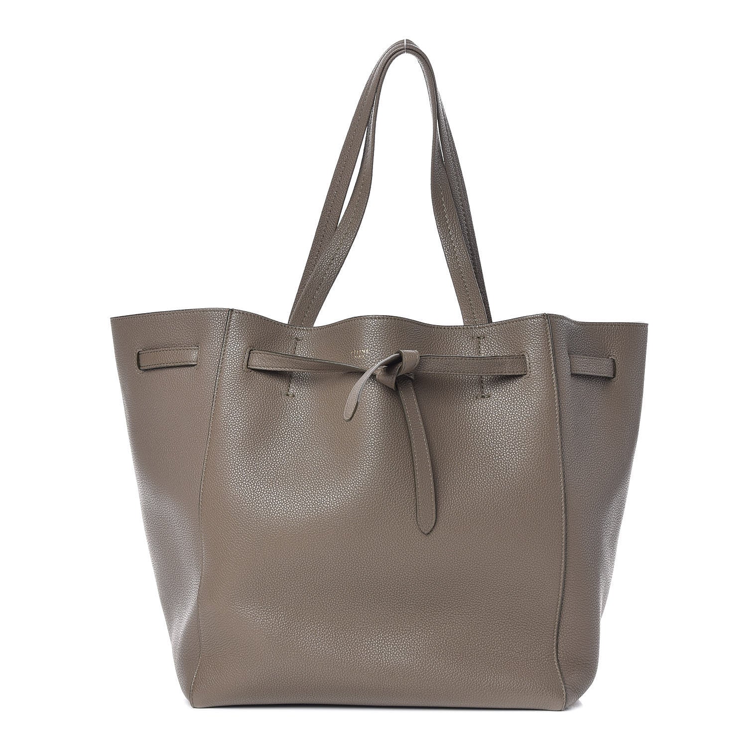 Celine Soft Grained Calfskin Small Belt Cabas Phantom Taupe 1 of 9