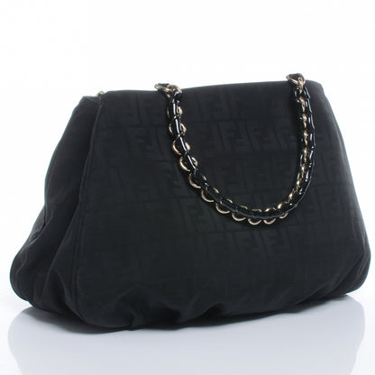 Fendi Zucca Enamel Mia Tote Black 3 of 7