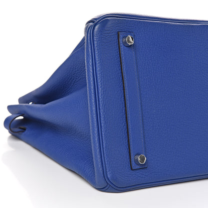Hermes Togo Birkin 35 Bleu Electrique 8 of 9