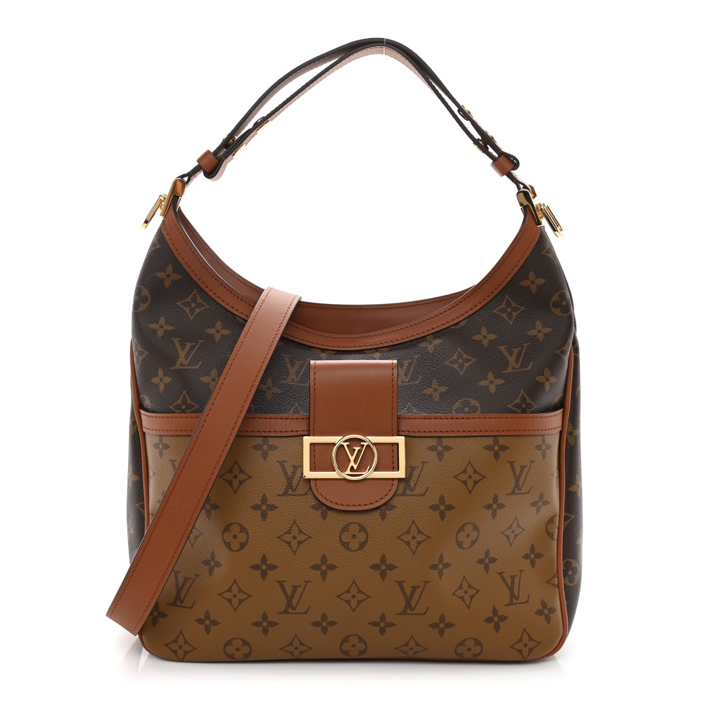 Reverse Monogram Dauphine Hobo MM