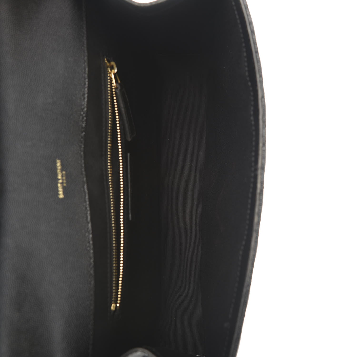 Saint Laurent Grain De Poudre Large Tri-Quilt Monogram Satchel Black 5 of 20