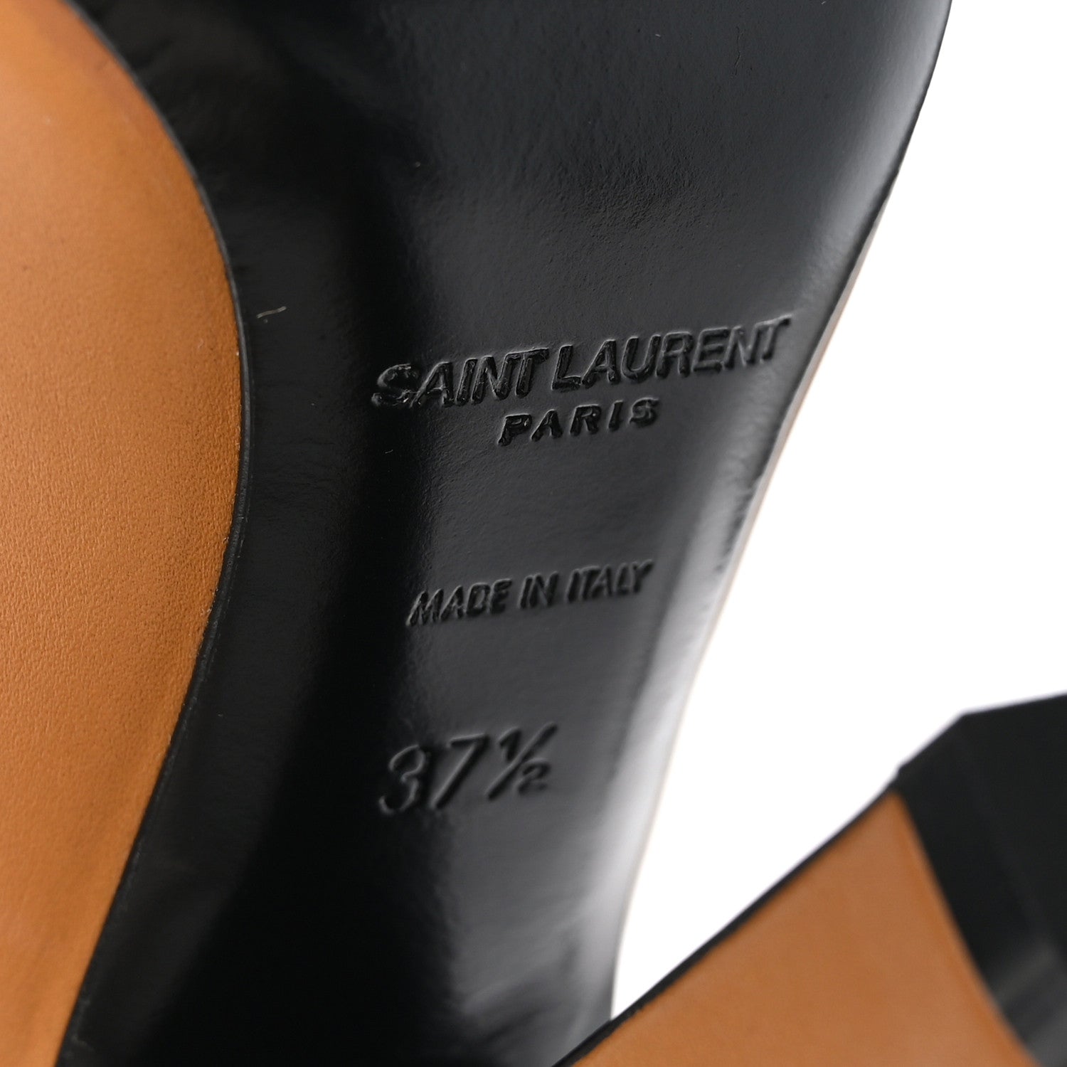 Saint Laurent Vanity Softy Calfskin 68 Tube 110 Boots 37.5 Brandy 7 of 7