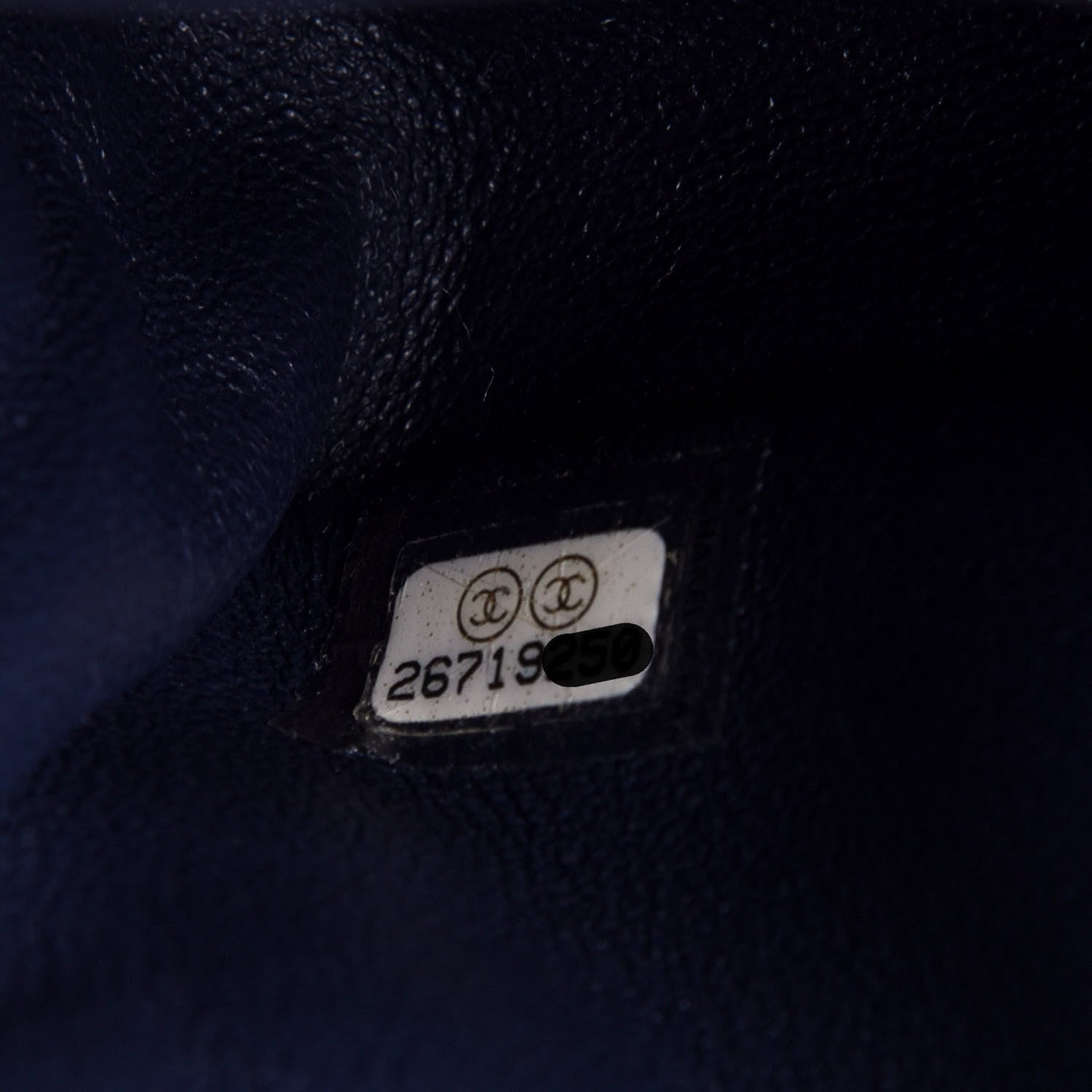 Chanel Aged Calfskin Quilted 2.55 Reissue Flap Belt Bag Clutch Navy 9 of 11