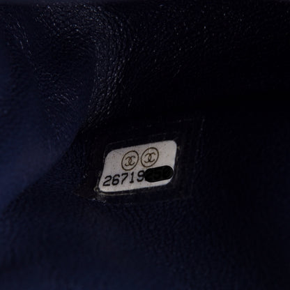 Chanel Aged Calfskin Quilted 2.55 Reissue Flap Belt Bag Clutch Navy 9 of 11