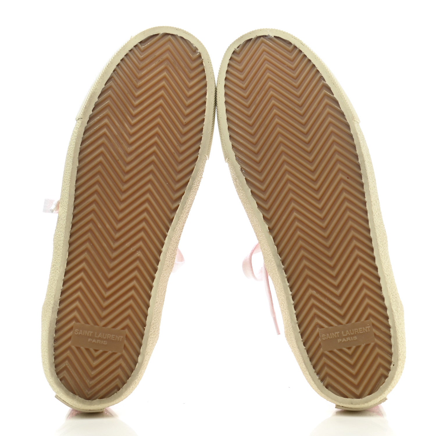 Saint Laurent Calfskin Crystal Glitter Venice Low Top Sneakers 38.5 Red 5 of 9