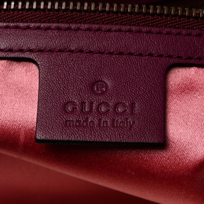 Gucci Velvet Matelasse Medium GG Marmont Shoulder Bag Fuchsia Violet Cyclamen 6 of 10