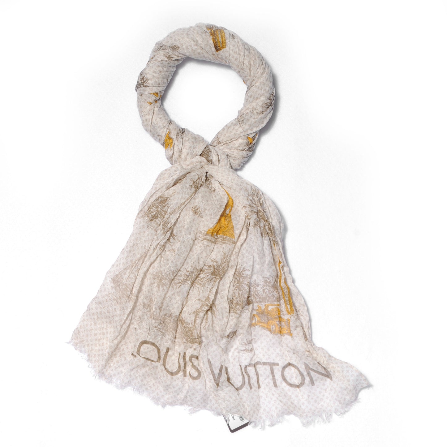 Cotton Linen Toile Etole De Louis Pareo Beige