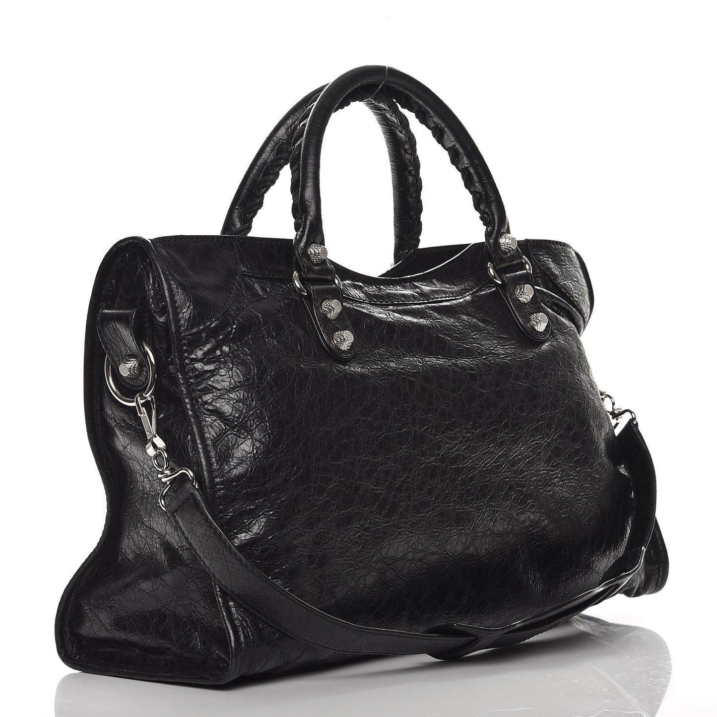 Agneau Giant 12 Silver Hardware City Black