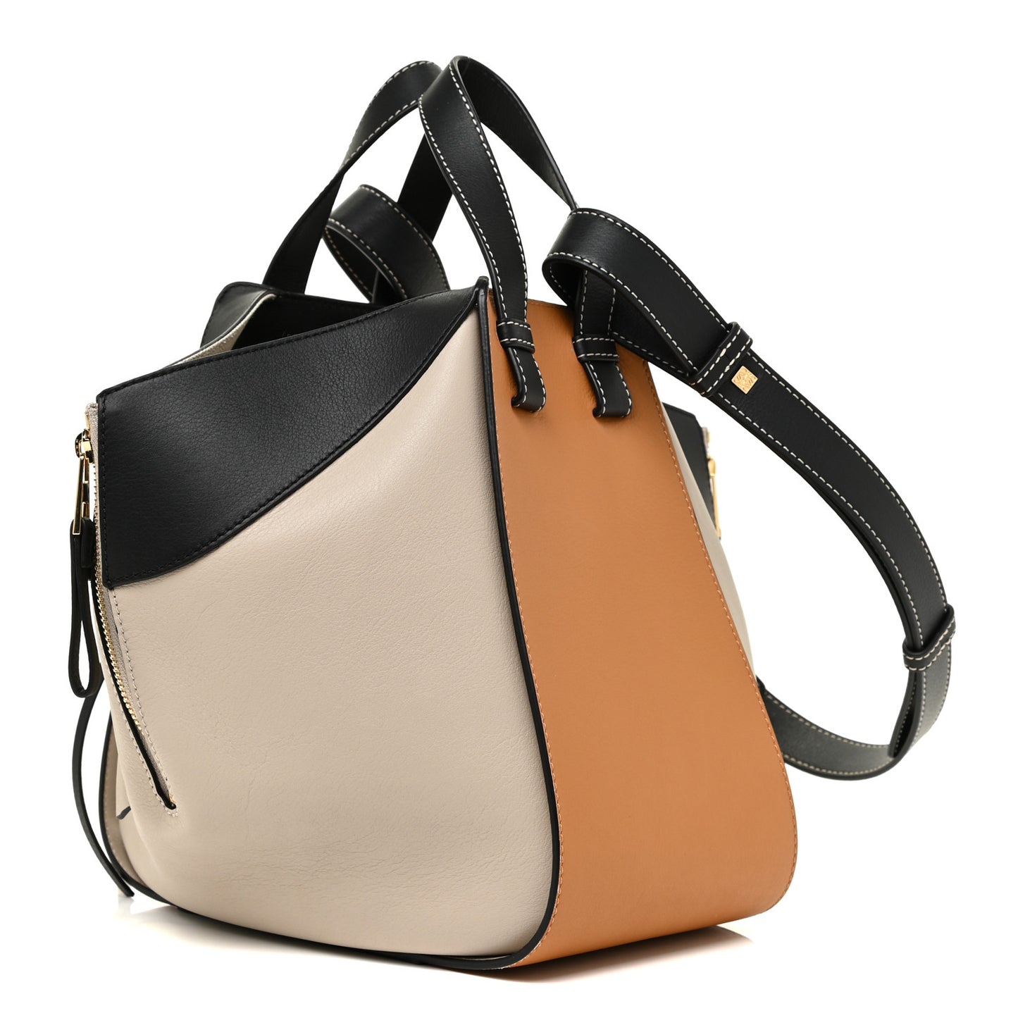 Calfskin Small Hammock Shoulder Bag Amber Light Oak