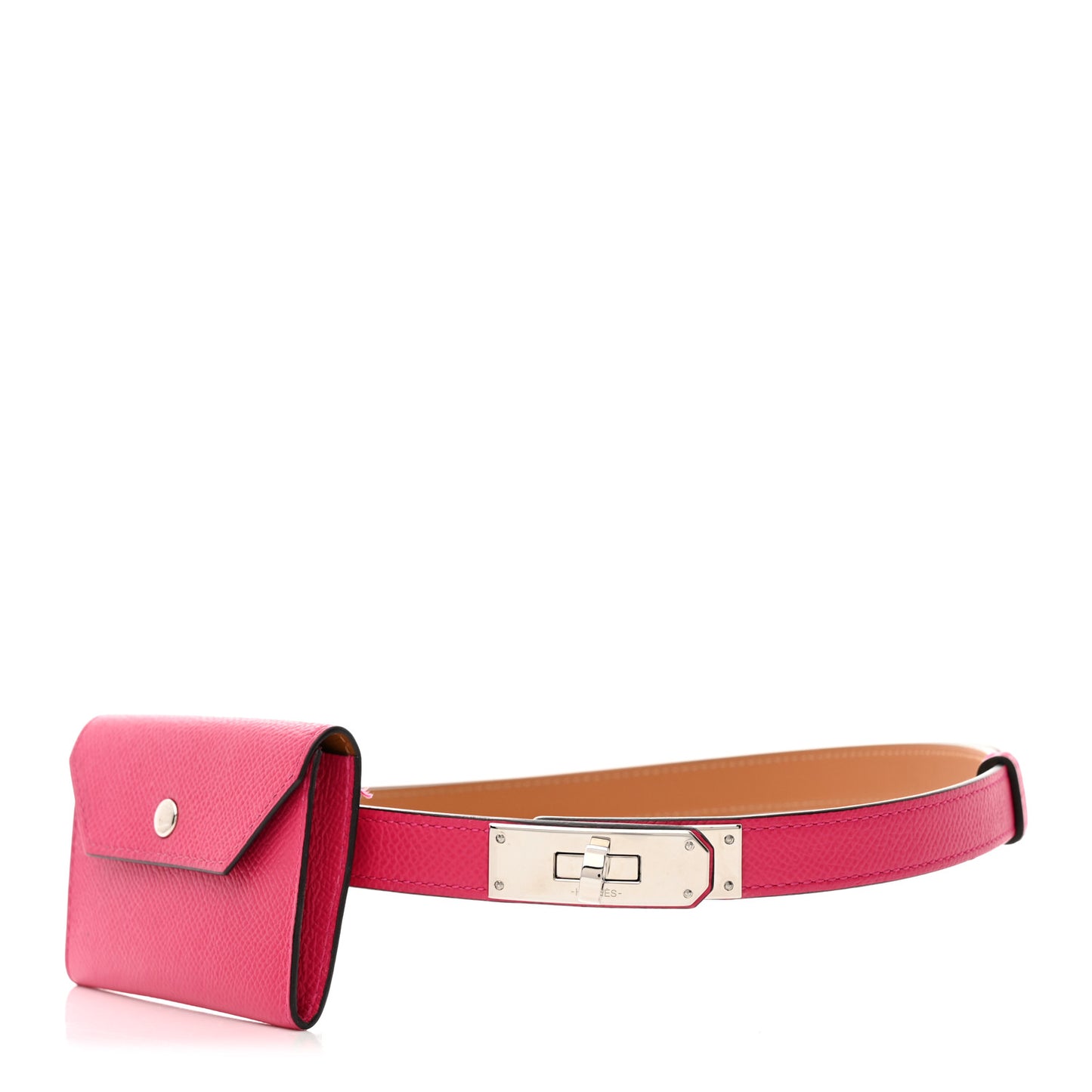 Epsom Kelly Pocket Belt Rose Mexico