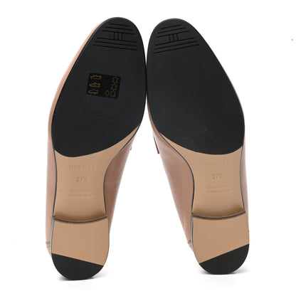 Hermes Goatskin Womens Royal Loafers 37.5 Bois De Santal 5 of 9