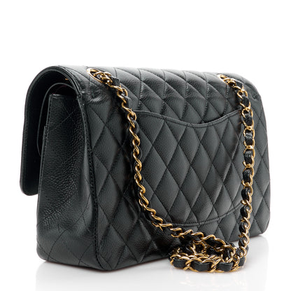Chanel Caviar Quilted Medium Double Flap Black 3 of 11