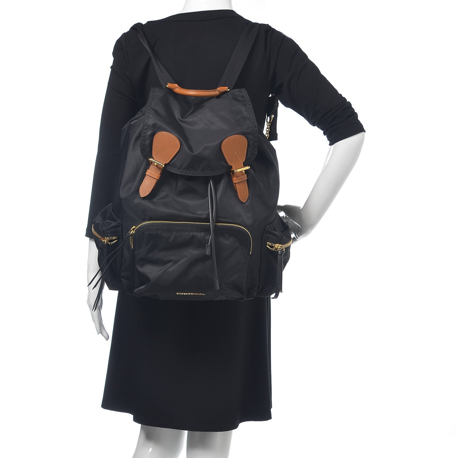 Burberry Nylon Large Rucksack Backpack Black 2 of 15
