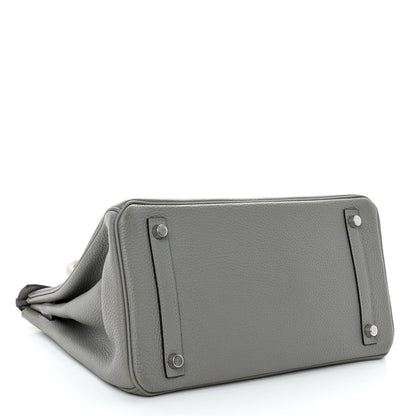 Hermes Togo BIRKIN 30 Gris Mouette 4 of 13