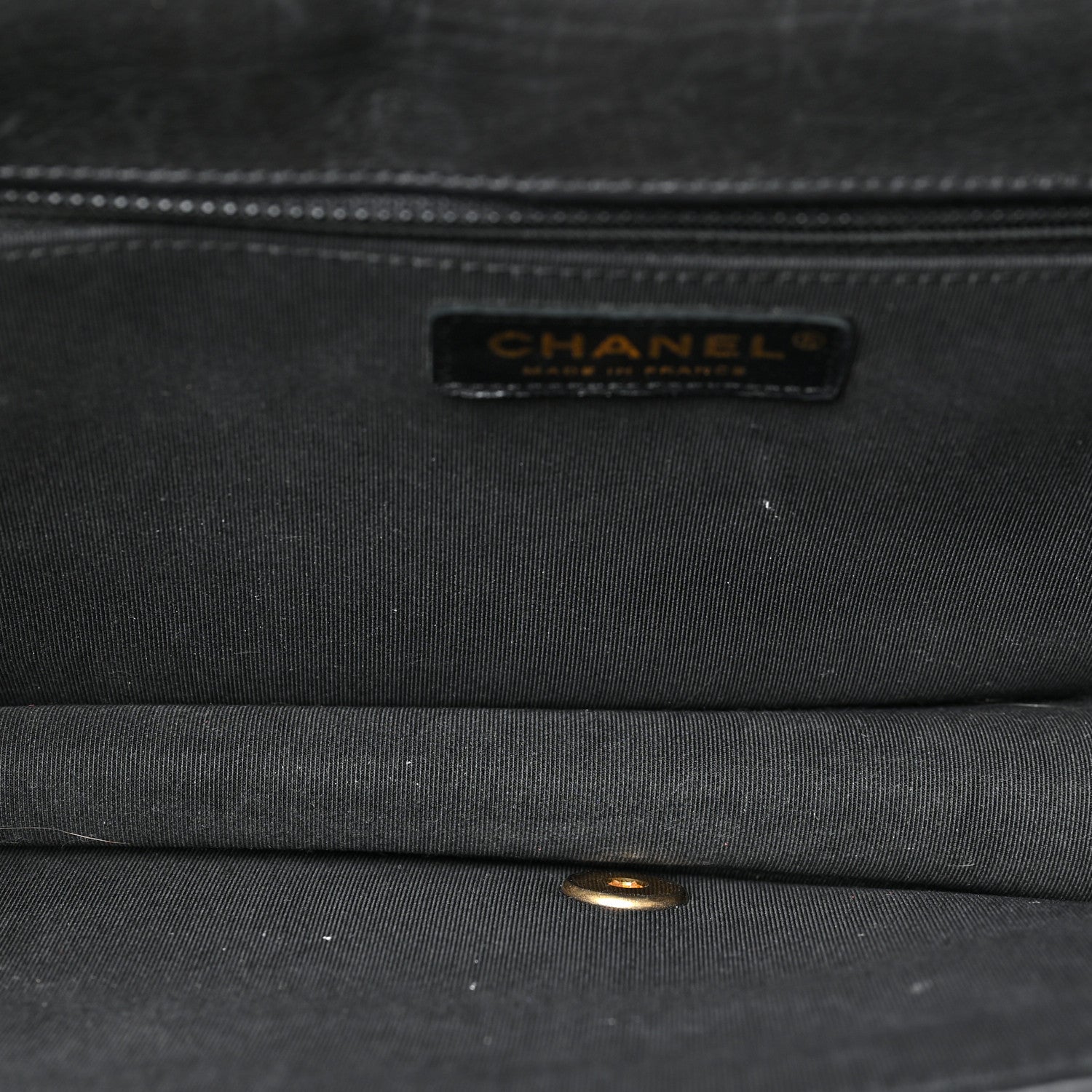 Chanel Calfskin Quilted Large Chain Link Full Flap Black 5 of 10
