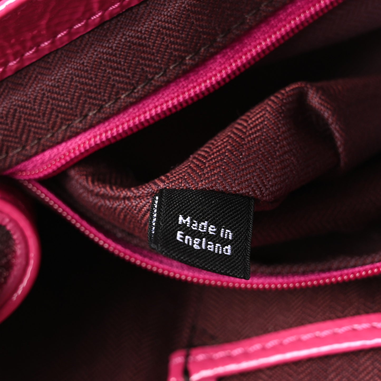 Spongy Patent Small Alexa Pink
