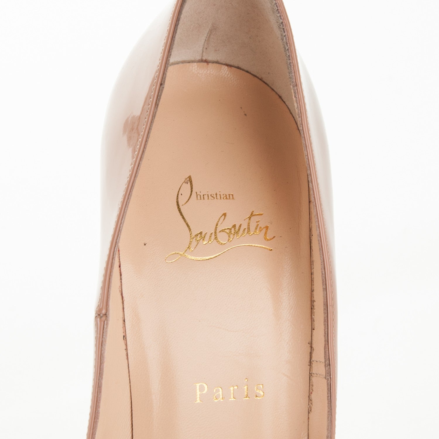 Christian Louboutin Patent So Kate 120 Pumps 40.5 Nude 6 of 6
