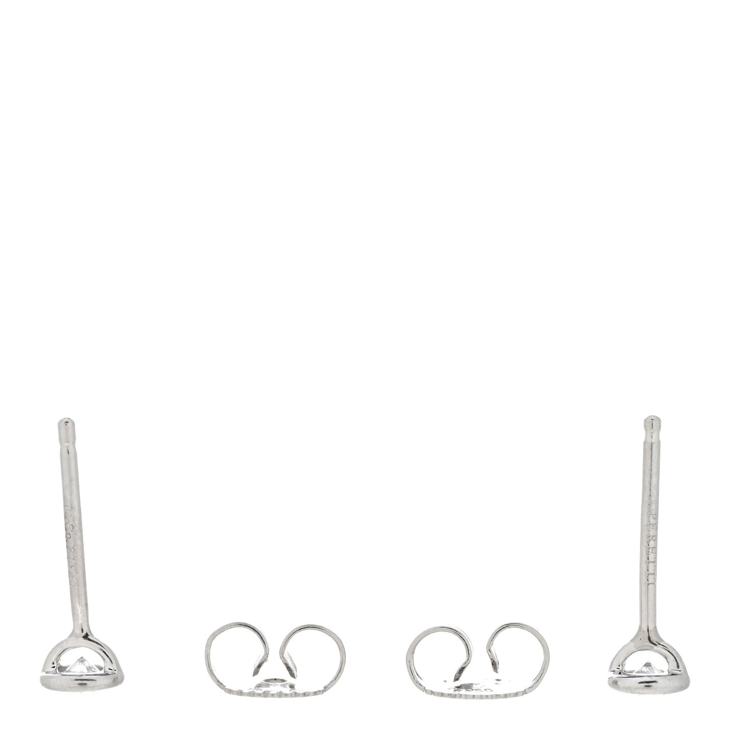 Platinum Diamond .16ctw Elsa Peretti Diamonds By The Yard Earrings
