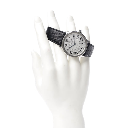Cartier Stainless Steel Alligator 42mm Ronde Solo Automatic Watch 2 of 7