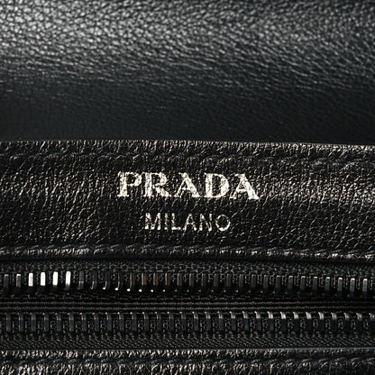 Prada Glace Calfskin Studded Crossbody Fuxia Black 6 of 8