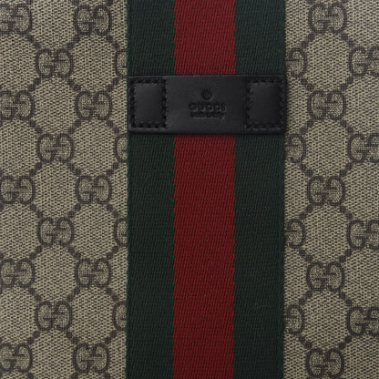 Gucci GG Supreme Monogram Web Messenger Bag Black 8 of 8