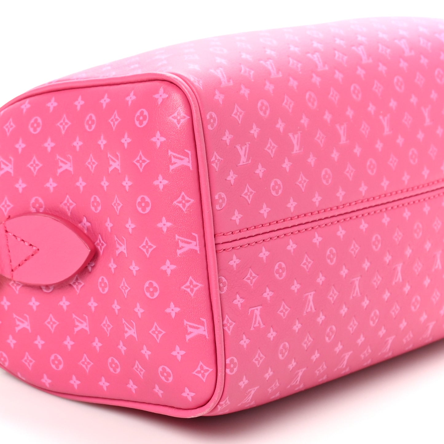 Calfskin Nanogram Embossed Speedy Bandouliere 20 Rose