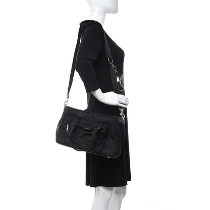 Prada Tessuto Nylon Saffiano Pet Bag Black 2 of 5
