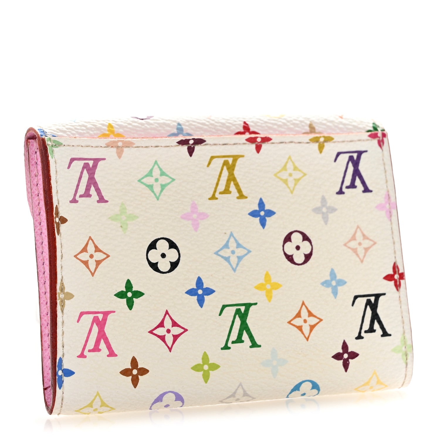 Louis Vuitton Monogram Multicolor Business Card Holder White Litchi 5 of 18