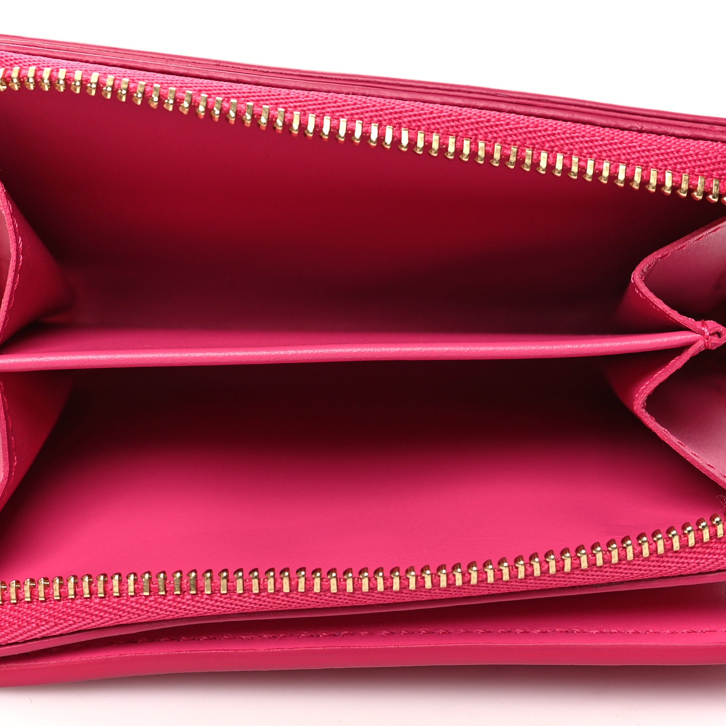 Calfskin Nanogram Embossed Lou Wallet Rose