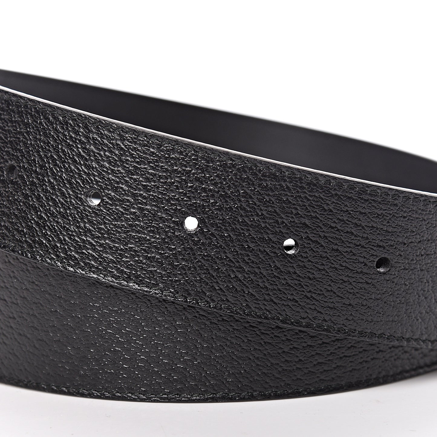 Textured Calfskin Double G 40mm Belt 80 32 Black